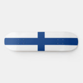 Finnische Flagge (Finnland) Skateboard (Horizontal)