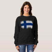Finnische Flagge Finnland Sweatshirt (Vorne ganz)