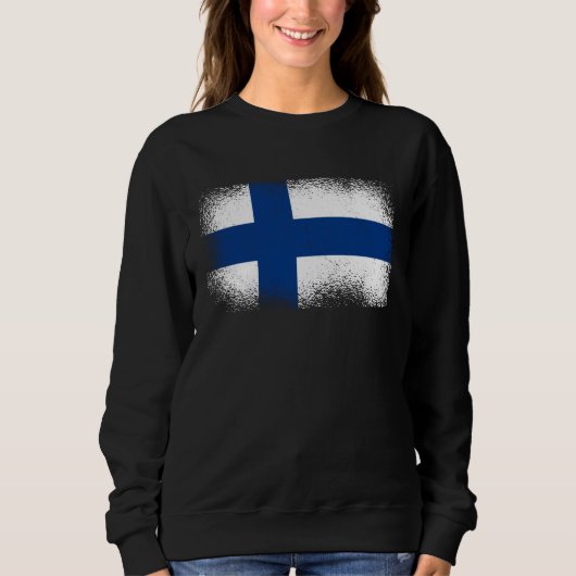 Finnische Flagge Finnland Sweatshirt (Vorderseite)