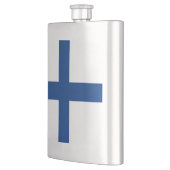 Finnische Flagge Flachmann (Links)