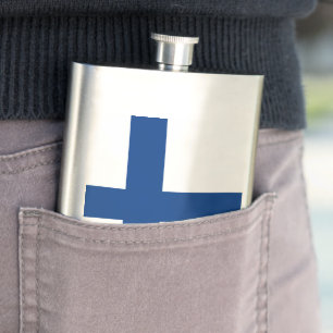 Finnische Flagge Flachmann