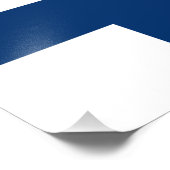 Finnische Flagge Fotodruck (Ecke)