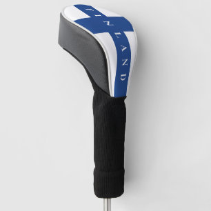 Finnische Flagge für Zollspecht Golf Headcover