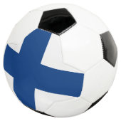 Finnische Flagge Fußball (Dreiviertel)