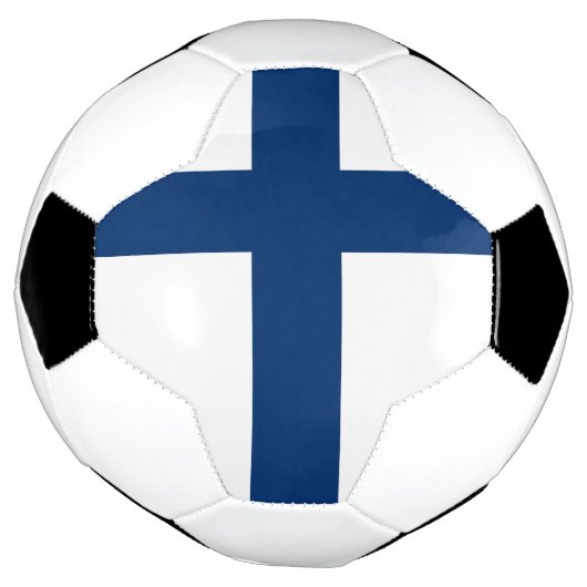 Finnische Flagge Fußball (Gedreht)