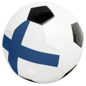 Finnische Flagge Fußball (Dreiviertel)