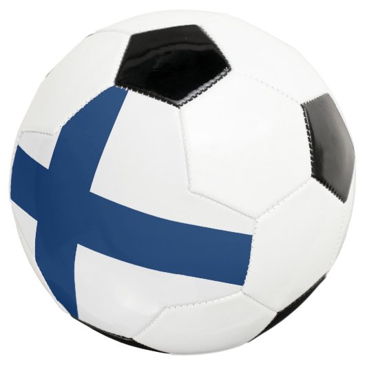 Finnische Flagge Fußball (Dreiviertel)