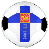 Finnische Flagge Fußball (Gedreht)