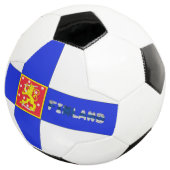 Finnische Flagge Fußball (Dreiviertel)