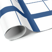 Finnische Flagge Geschenkpapier (Rolleneckpunkt)