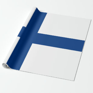 Finnische Flagge Geschenkpapier