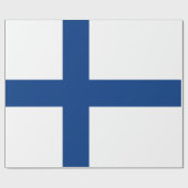 Finnische Flagge Geschenkpapier (Flach)