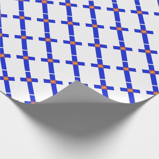 Finnische Flagge Geschenkpapier (Ecke)