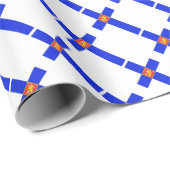 Finnische Flagge Geschenkpapier (Rolleneckpunkt)