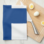 Finnische Flagge Geschirrtuch (Viertel Falte)