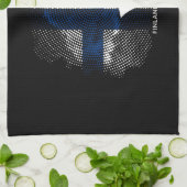 Finnische Flagge Geschirrtuch (Gefaltet)