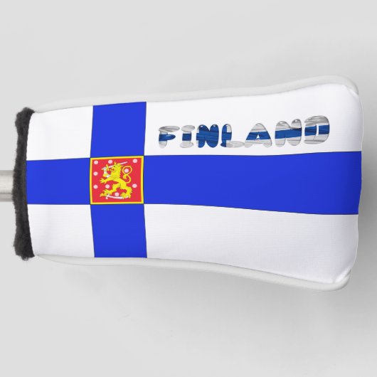 Finnische Flagge Golf Headcover (Vorderseite)