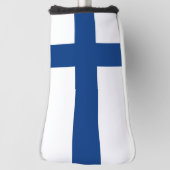 Finnische Flagge Golf Headcover (Rotieren 90)