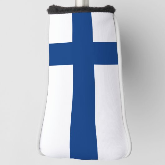 Finnische Flagge Golf Headcover (Rotieren 90)