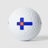 Finnische Flagge Golfball (Vorderseite)