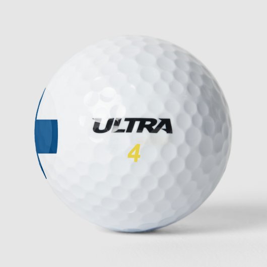 Finnische Flagge Golfball (Logo)