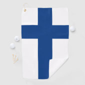 Finnische Flagge Golfhandtuch (Insitu)