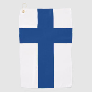 Finnische Flagge Golfhandtuch