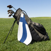 Finnische Flagge Golfhandtuch (Gras)
