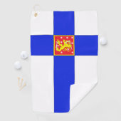 Finnische Flagge Golfhandtuch (Insitu)