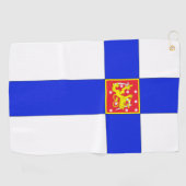 Finnische Flagge Golfhandtuch (Horizontal)