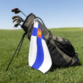 Finnische Flagge Golfhandtuch (Gras)