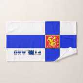 Finnische Flagge Handtuch (Handtuch)