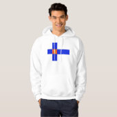 Finnische Flagge Hoodie (Vorne ganz)