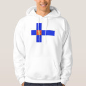 Finnische Flagge Hoodie (Vorderseite)