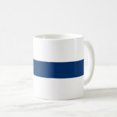 Finnische Flagge Kaffeetasse (VorderseiteRechts)