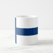 Finnische Flagge Kaffeetasse (Mittel)