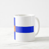 Finnische Flagge Kaffeetasse (VorderseiteRechts)