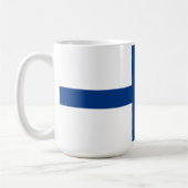Finnische Flagge Kaffeetasse (Links)