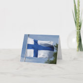 Finnische Flagge Karte (Vorderseite)