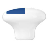 Finnische Flagge Keramik Pull Keramikknauf (Seitenansicht)