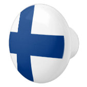Finnische Flagge Keramik Pull Keramikknauf (Rechts)