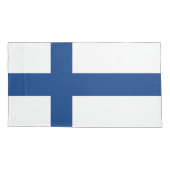 Finnische Flagge Kissenbezug (Rückseite)
