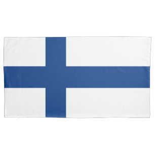 Finnische Flagge Kissenbezug