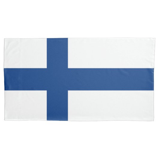 Finnische Flagge Kissenbezug (Vorderseite)