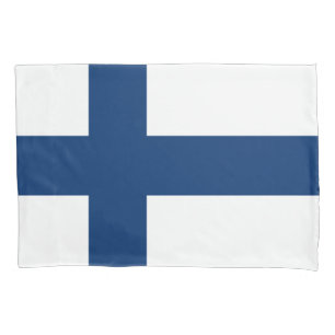Finnische Flagge Kissenbezug