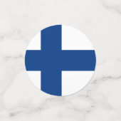 Finnische Flagge Konfetti (Klein Vorderseite)