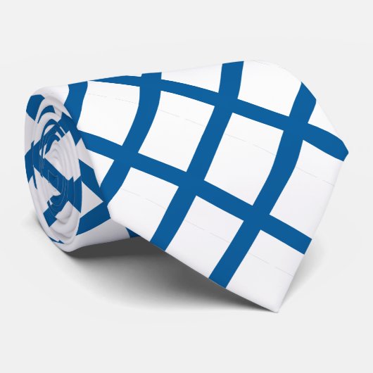 Finnische Flagge Krawatte (Gerollt)