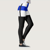 Finnische Flagge Leggings (Rechts)
