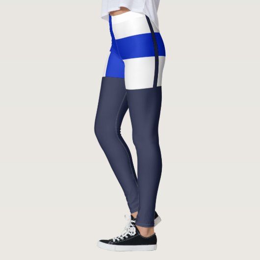 Finnische Flagge Leggings (Links)