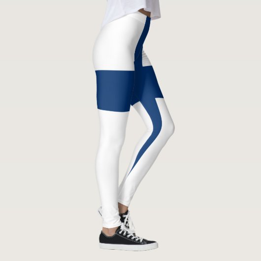 Finnische Flagge Leggings (Rechts)